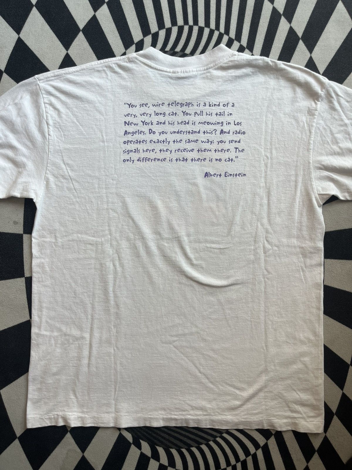 Arts & Science Vintage Albert Einstein CJSW 90.9 Art Cat 90’s Tshirt Size US L / EU 52-54 / 3 - 8 Thumbnail