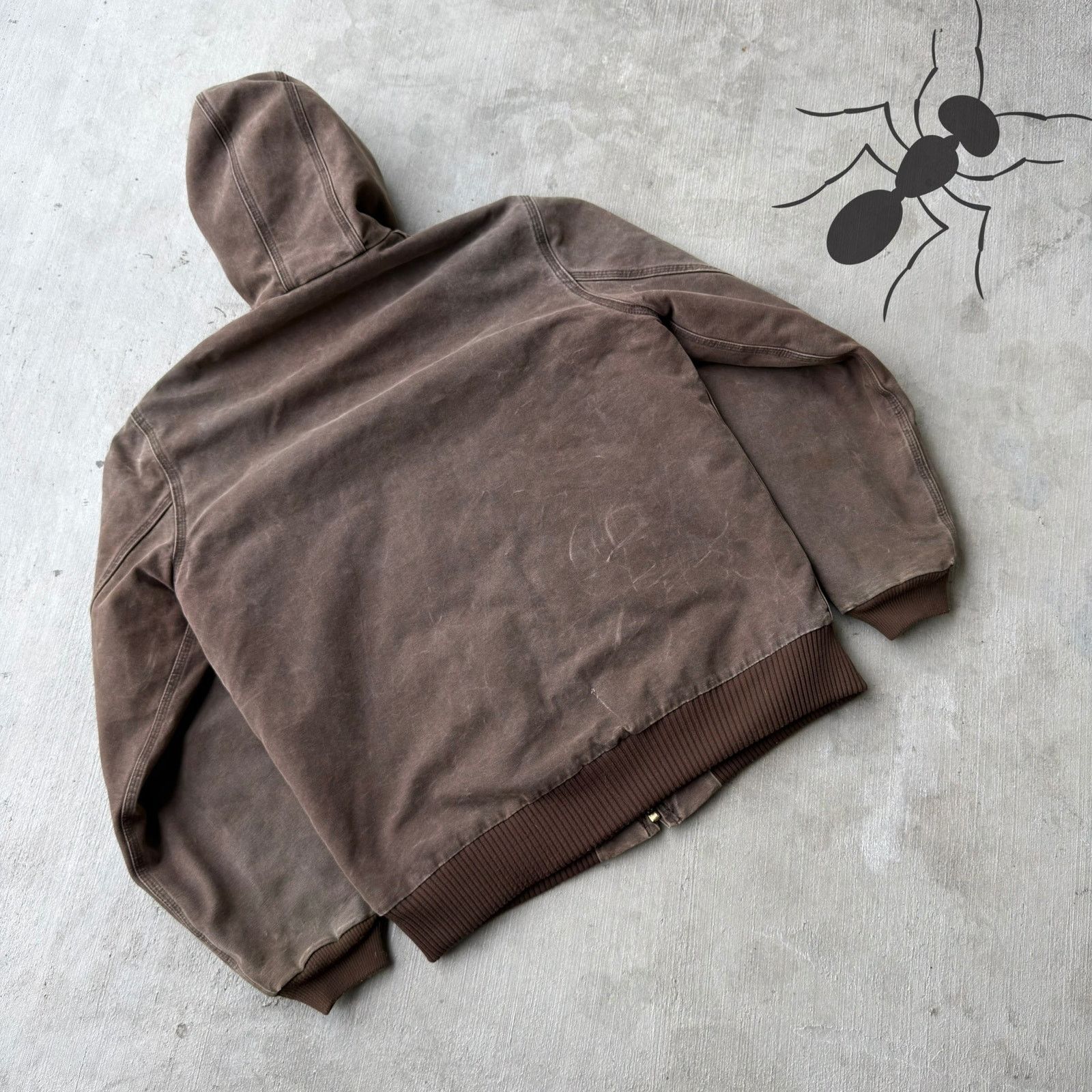 Carhartt × Vintage Carhartt J130 CHT brown hooded work wear jacket Size US M / EU 48-50 / 2 - 5 Thumbnail
