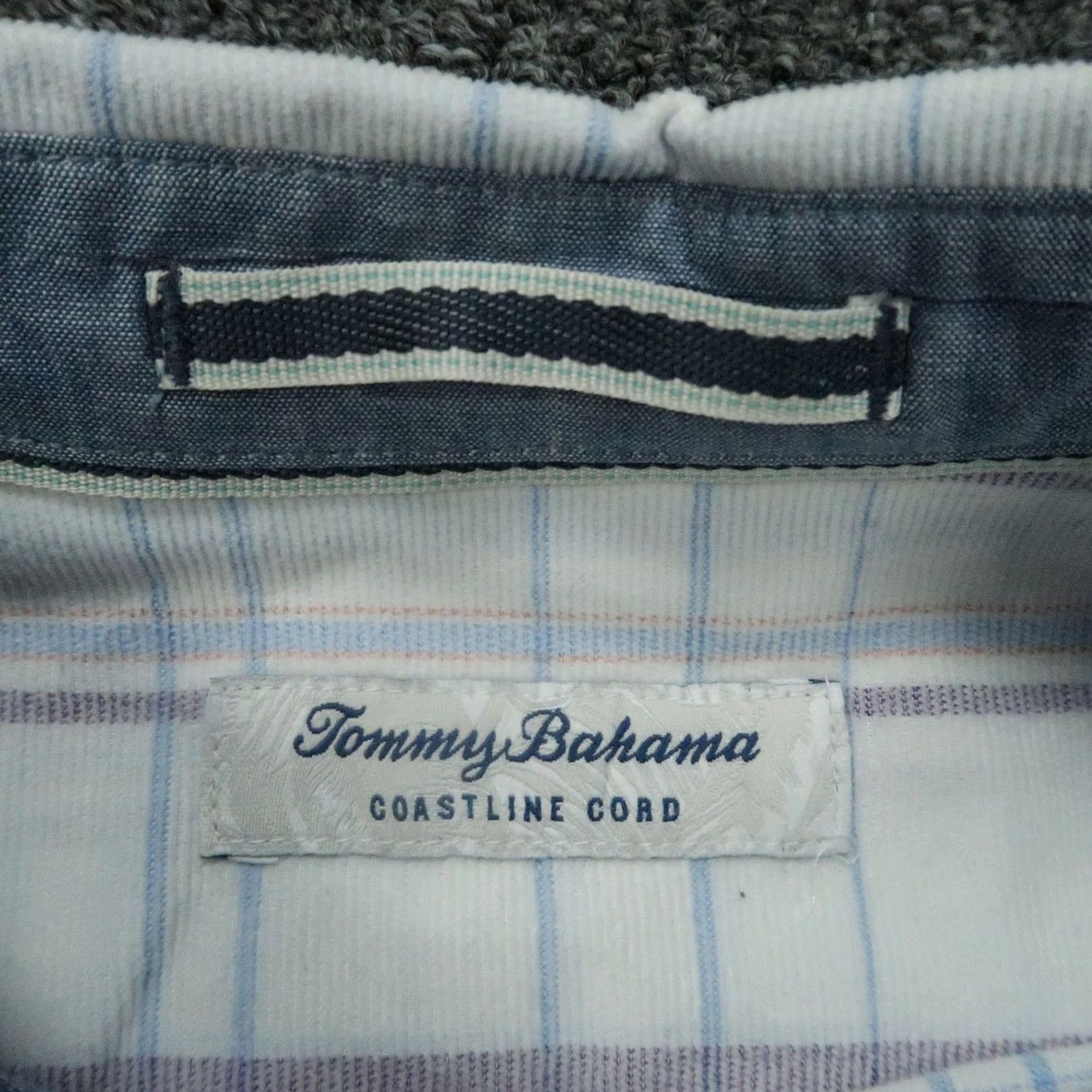 Tommy Bahama VINTAGE Tommy Bahama Shirt Mens M White Blue Striped Long Sleeve Coastline Cord Size US M / EU 48-50 / 2 - 3 Thumbnail