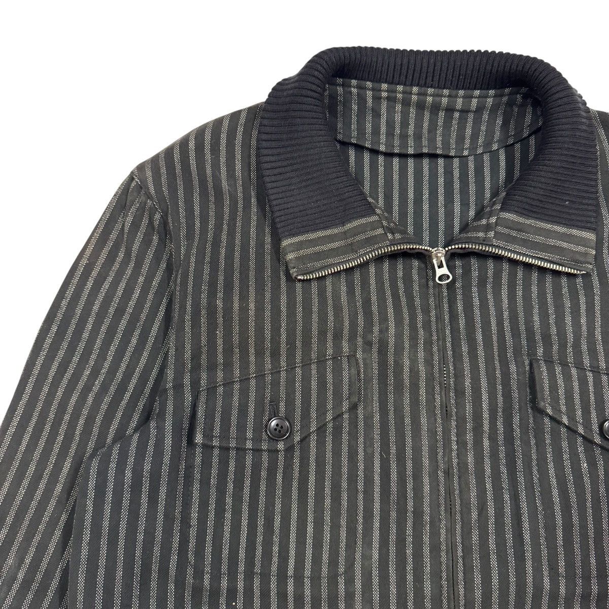 United Arrows Vtg🔥Green Label Relaxing United Arrows Striped Denim Jacket Size US L / EU 52-54 / 3 - 8 Thumbnail