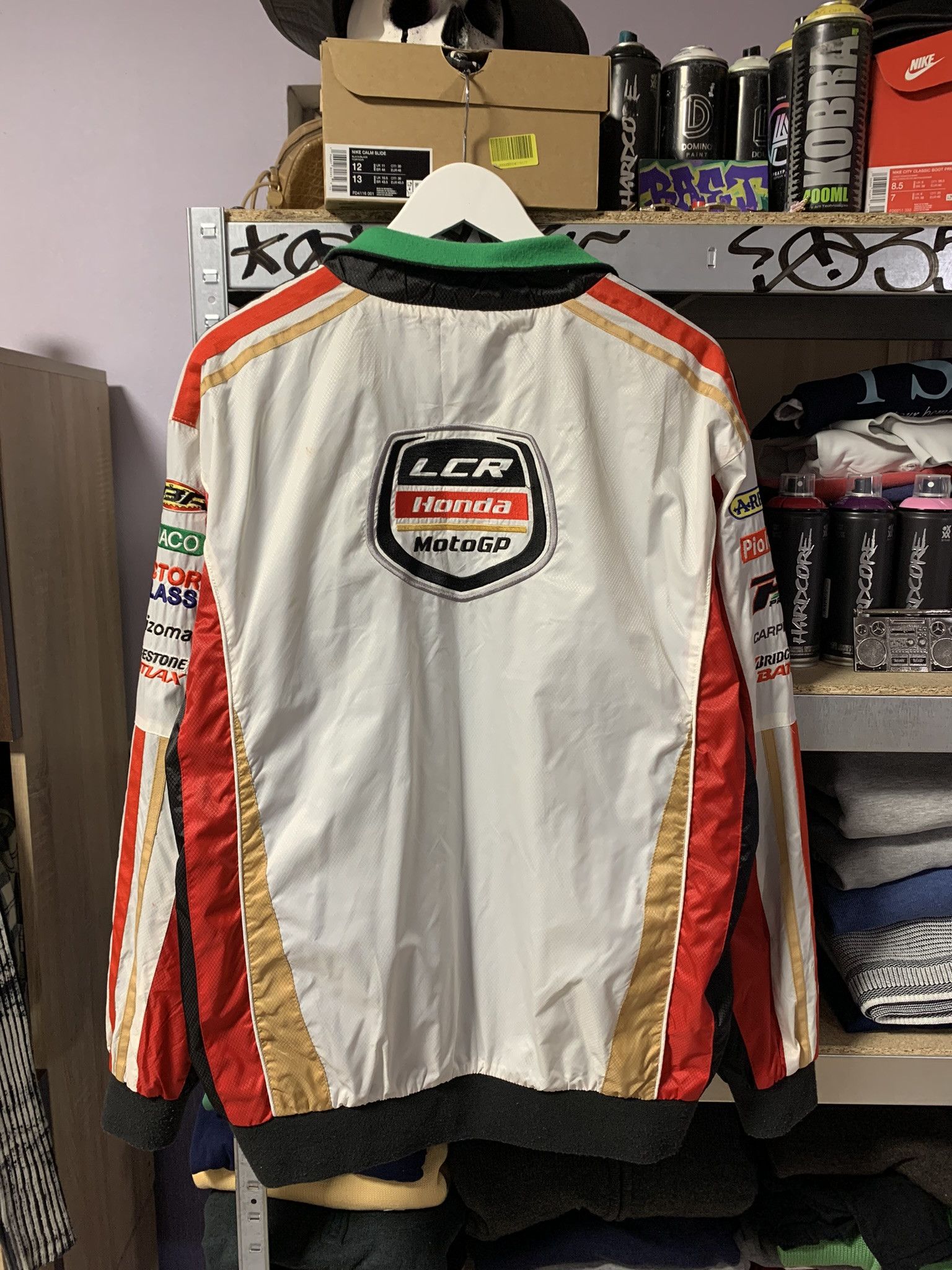Honda Vintage Honda LCR Moto GP Racing Team Nylon Red White Jacket Size US XL / EU 56 / 4 - 2 Thumbnail