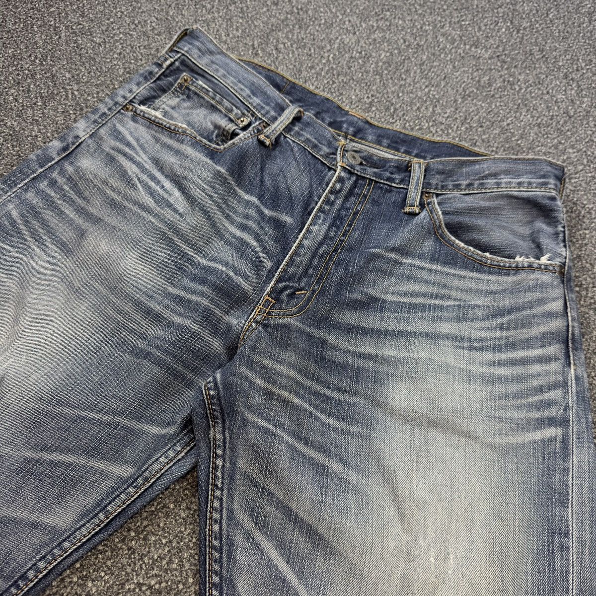Engineered Garments × Levi's Archives ‼️ Baggy Vintage y2k Levis 703 Aging Faded Denim W33 Size US 33 - 3 Thumbnail