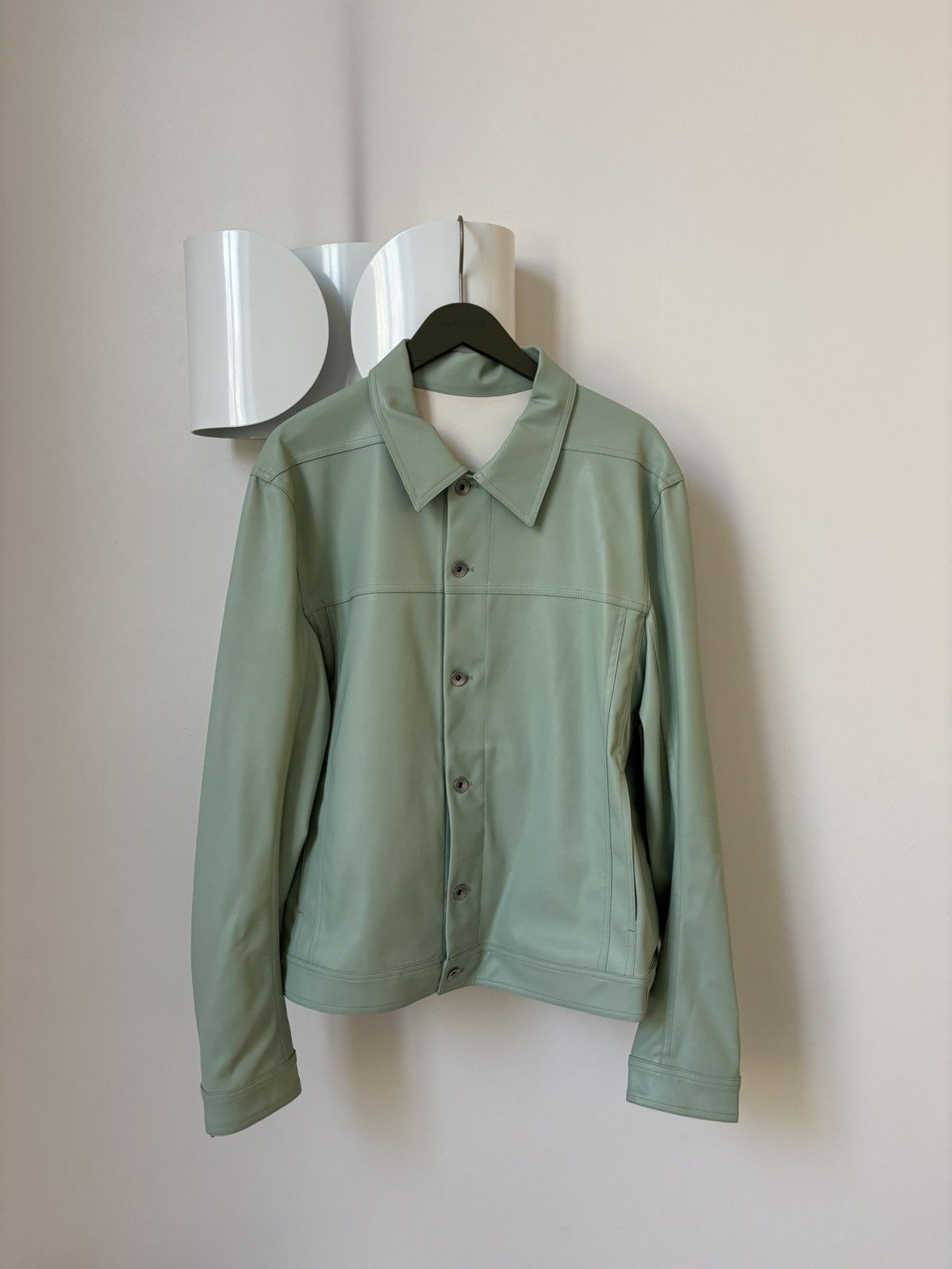 FW20 “Bacteria” Leather Worker Jacket