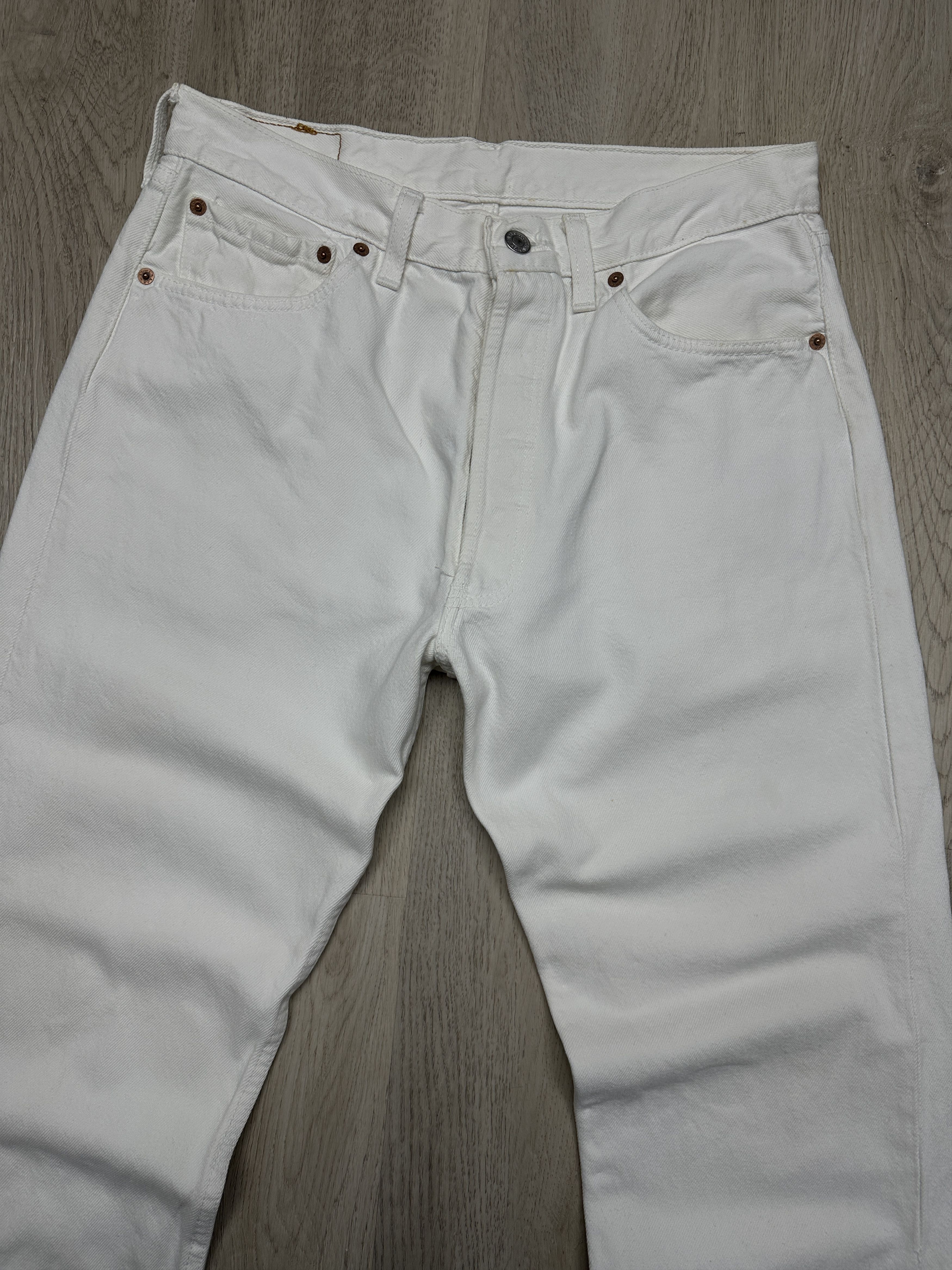 Levi's Levi's 501 90s Vintage White Denim Pants Jeans Size US 32 / EU 48 - 5 Thumbnail