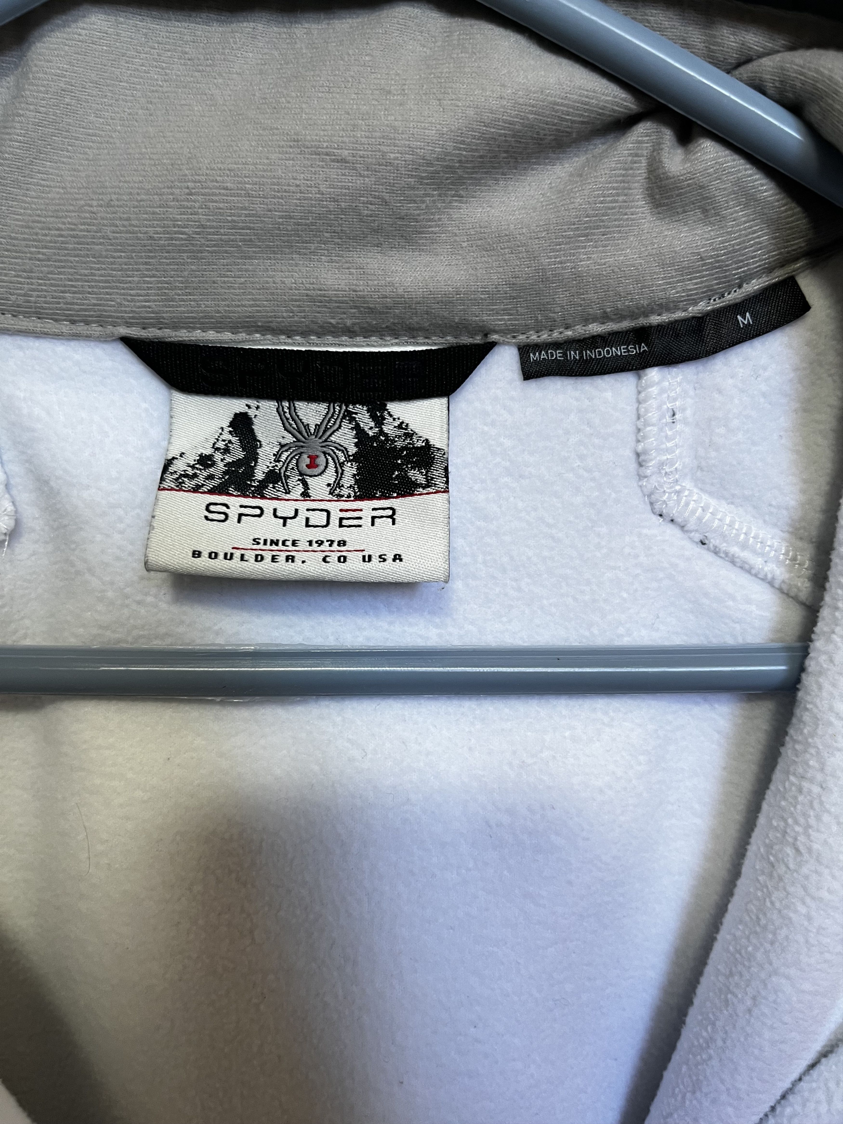 Spyder Spyder Core Quarter Zip Fleece Pullover (Size M) White/Black Size US M / EU 48-50 / 2 - 5 Thumbnail