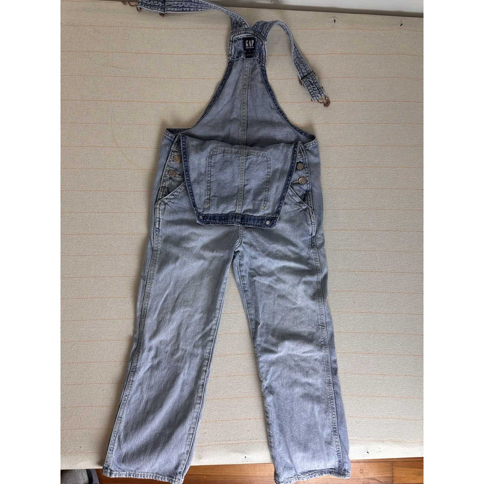 Gap GAP Teen Girls Denim Overalls Size L Size 32" / US 10 / IT 46 - 2 Thumbnail