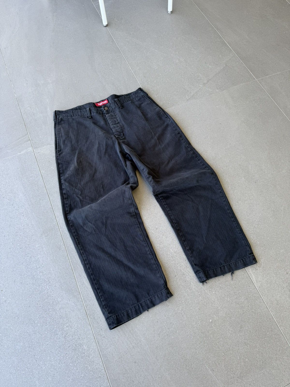 Supreme Supreme washed herringbone chino pants 34 | Grailed