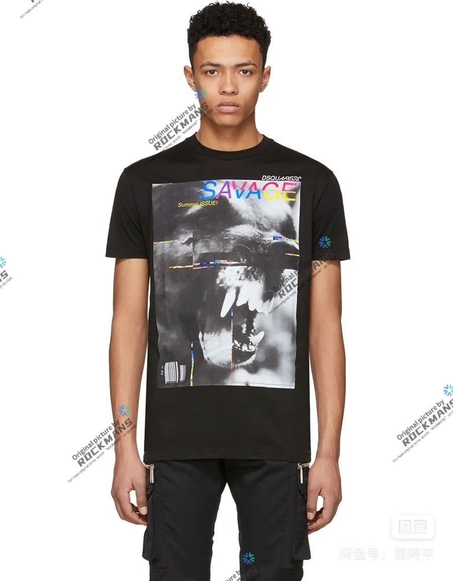Dsquared2 Dsquared2 Men's Savage print T-shirt Size L Size US L / EU 52-54 / 3 - 1 Thumbnail