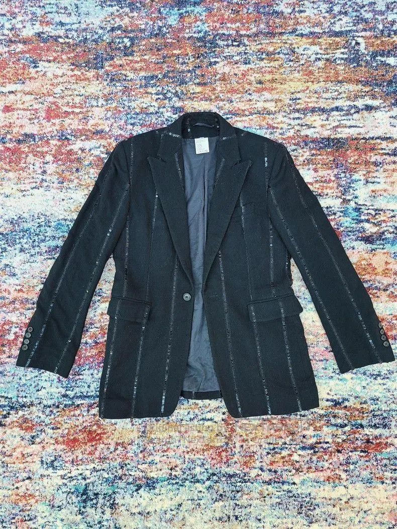 Ann Demeulemeester ann demeulemeester sequined wool blazer . Size US M / EU 48-50 / 2 - 1 Thumbnail