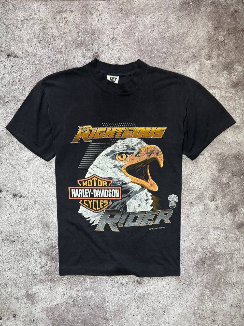 Harley Davidson Harley Davidson Eagle Print Vintage 80s Rare T-shirt Size US L / EU 52-54 / 3 - 1 Thumbnail