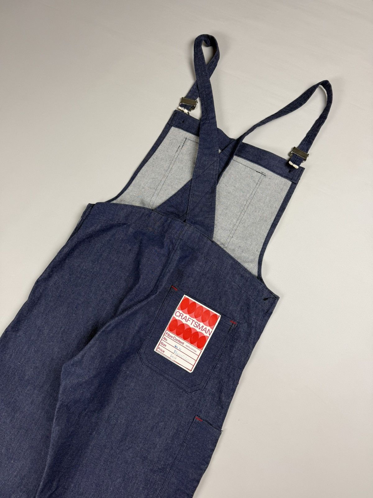 Craftsman × Vintage Deadstock VTG Craftsman Workwear Sanfor Shrunk Overalls Bib Size US 36 / EU 52 - 20 Thumbnail