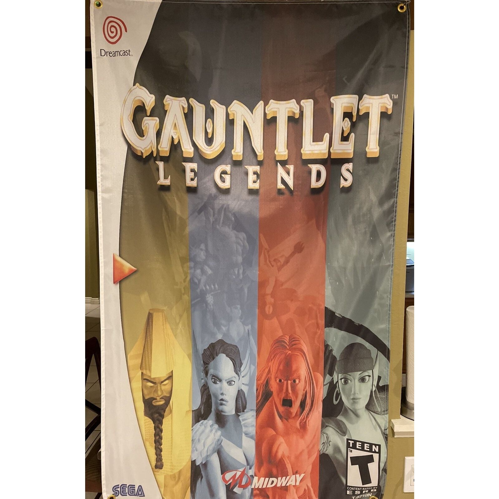 Other Gauntlet Legends 5ft Flag Sega Dreamcast 2000 Banner Midway Size ONE SIZE - 1 Thumbnail