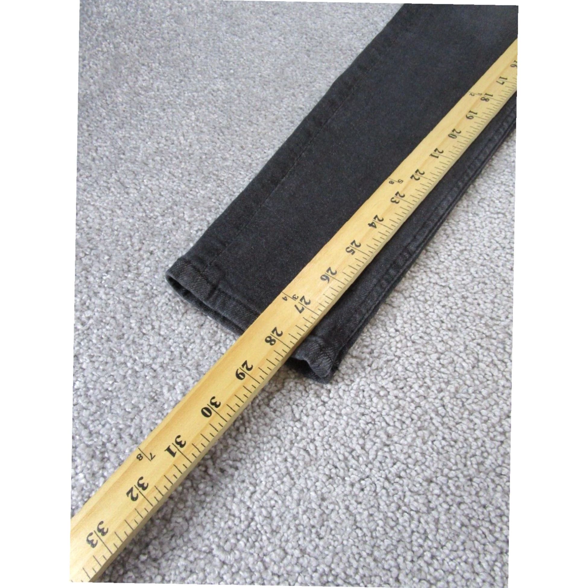 Zara Womens High Rise Black Zara Skinny Jeans 4 XL Extra Large Size 27" / US 4 / IT 40 - 4 Thumbnail