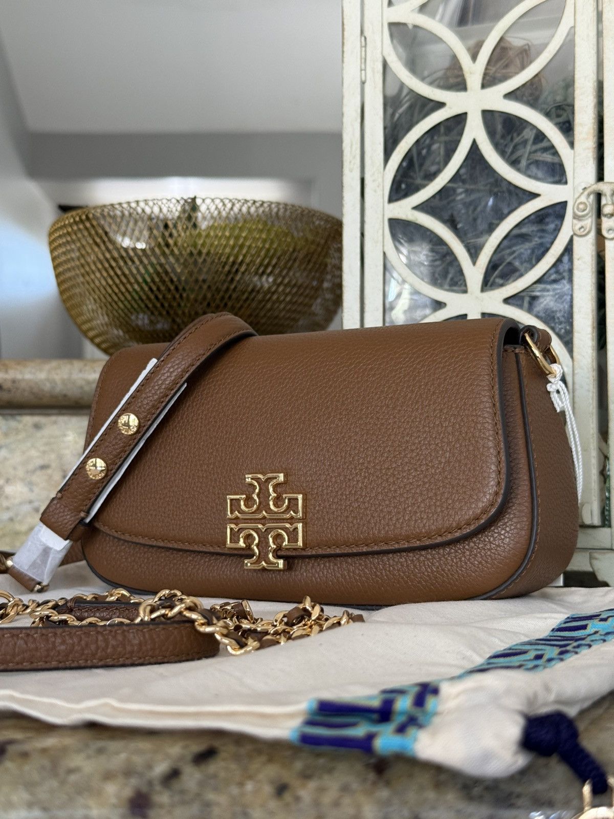 Tory Burch Tory Burch BRITTEN CONVERTIBLE Leather Shoulder & cardholder Size ONE SIZE - 6 Thumbnail