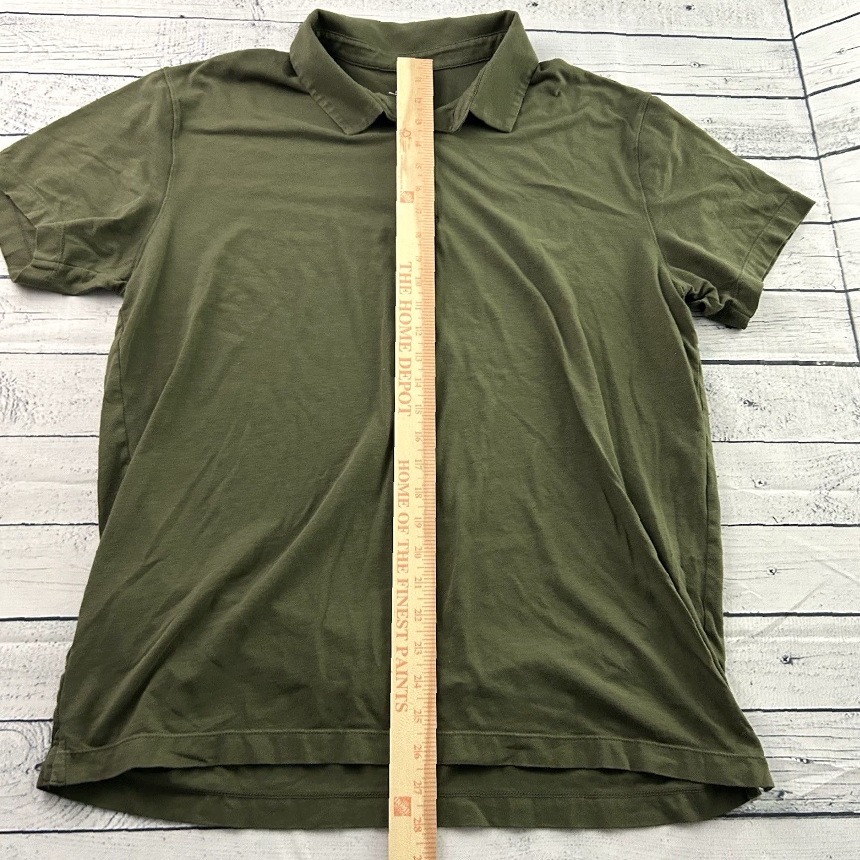 Fabletics Fabletics Polo Shirt Short Sleeve Cotton Modal Stretch Men's XL Green Size US XL / EU 56 / 4 - 3 Thumbnail