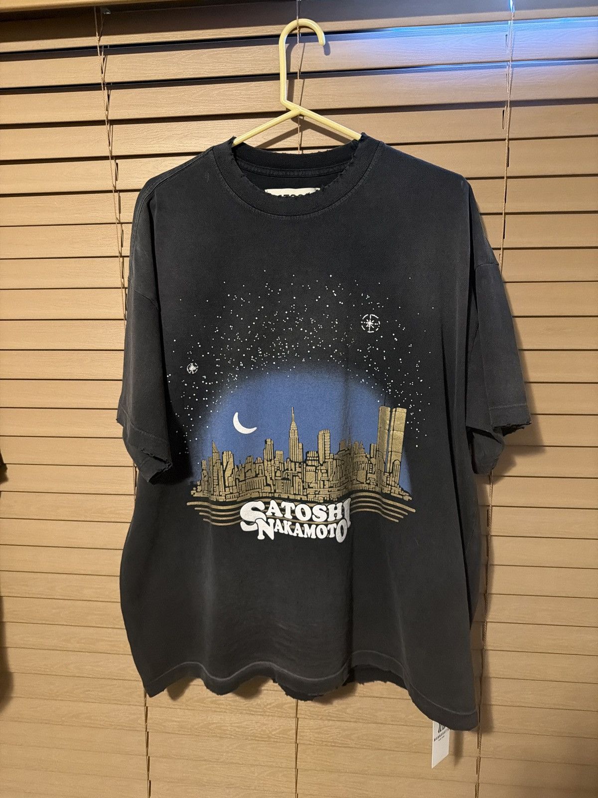 Satoshi Nakamoto Satoshi Nakamoto Tourist Tee (Washed Black) XL Size US XL / EU 56 / 4 - 5 Thumbnail
