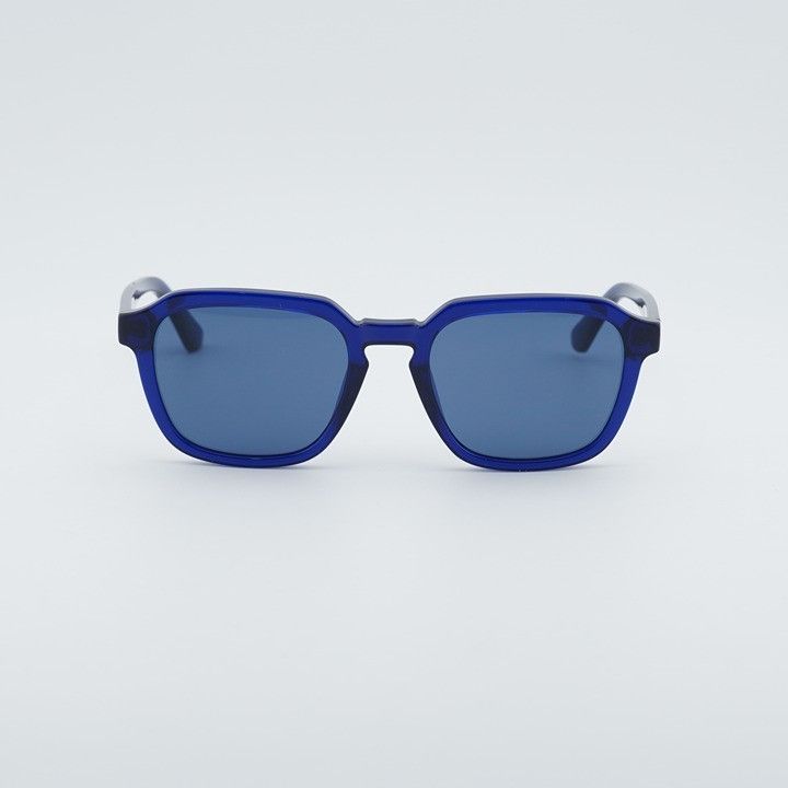 Calvin Klein Calvin Klein CK23533S 400 Men Sunglasses Blue Square Frame Size ONE SIZE - 6 Thumbnail