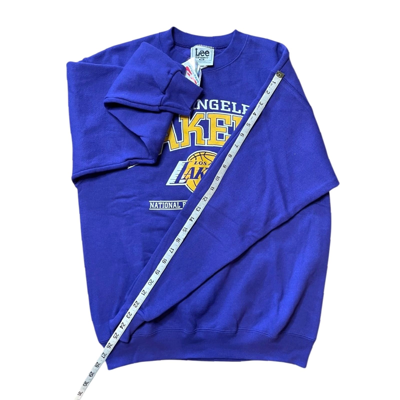 VINTAGE Nutmeg Los Angeles Lakers 90s Sweatshirt Men XL Purple