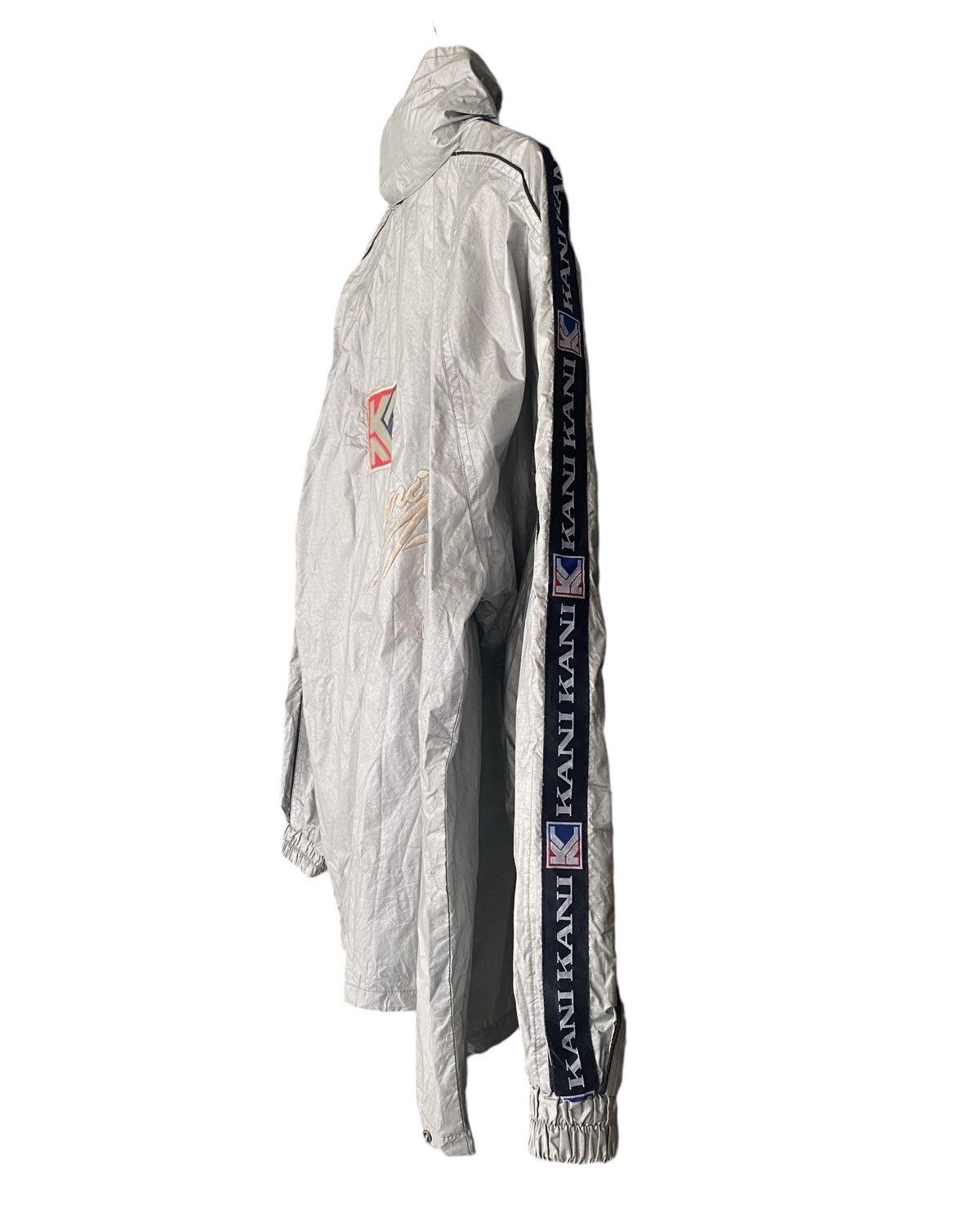 Vintage Rare KARL KANI Side Tape Light Zipper Jacket Hoodie (L) Size US L / EU 52-54 / 3 - 12 Thumbnail