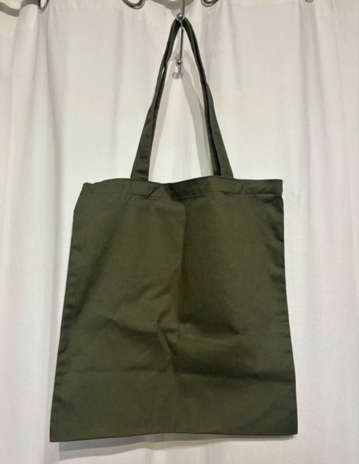 Celine Céline Tote Bag – Kaki Green Leather – 38x35 cm – Great Cond Size ONE SIZE - 4 Thumbnail