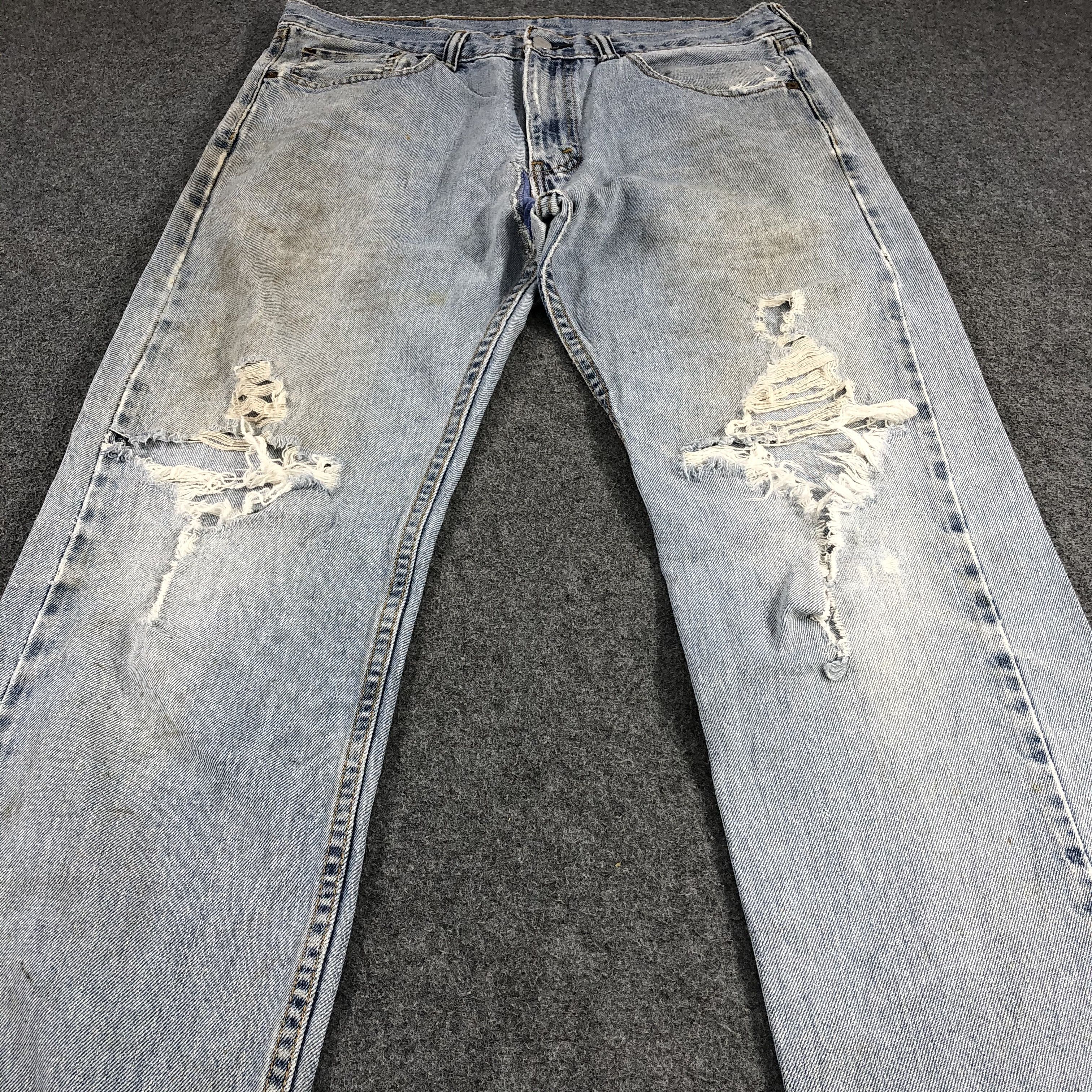 Levi's × Vintage Vintage Distress Levis Jeans-JM1312 Size US 34 / EU 50 - 3 Thumbnail