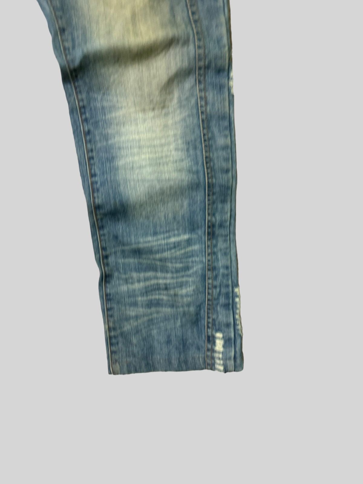 If Six Was Nine Balenciaga Style AVH JEANS Studs Distressed Denim Jeans Size US 32 / EU 48 - 7 Thumbnail