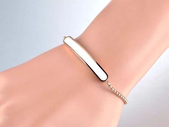 Other Stainless Steel White Glaze Chain Bracelet Size ONE SIZE - 2 Thumbnail