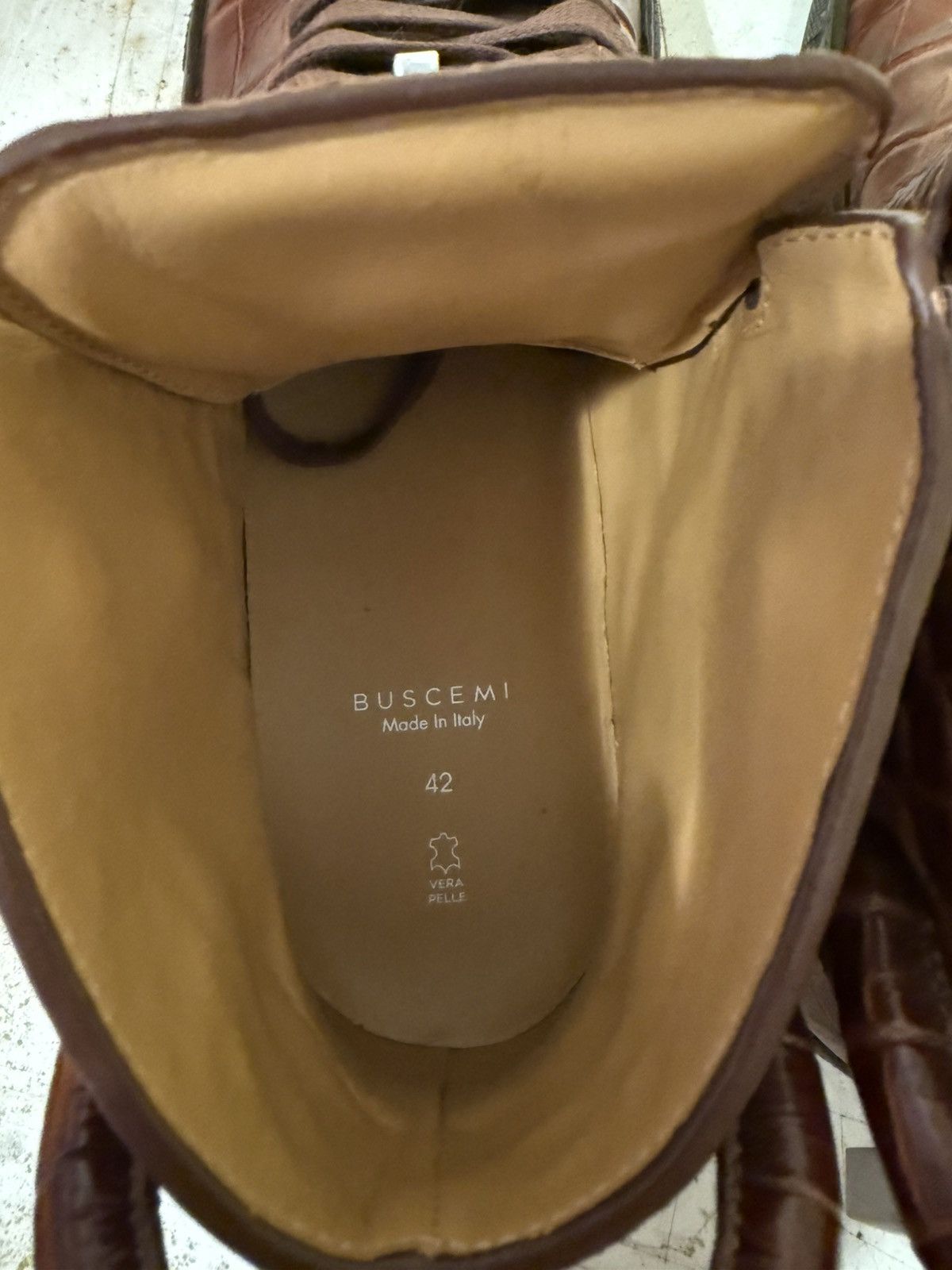 Buscemi Buscemi Men's Brown Trainers crocodile Size US 9 / EU 42 - 12 Thumbnail