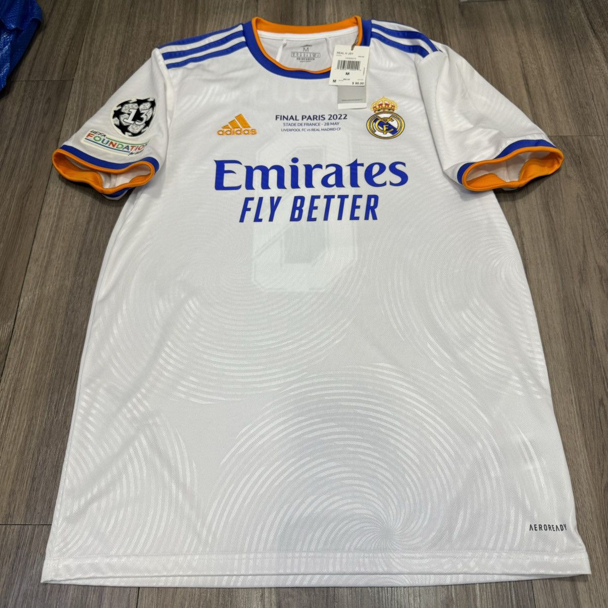Adidas Real Madrid 2022 champions league final shirt #8 Kroos(bnwt) Size US M / EU 48-50 / 2 - 1 Thumbnail