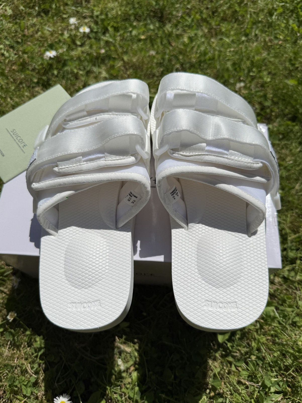 Designer Suicoke Moto Cab OG-056 White Slides Sandals Size US 6 / IT 36 - 15 Thumbnail