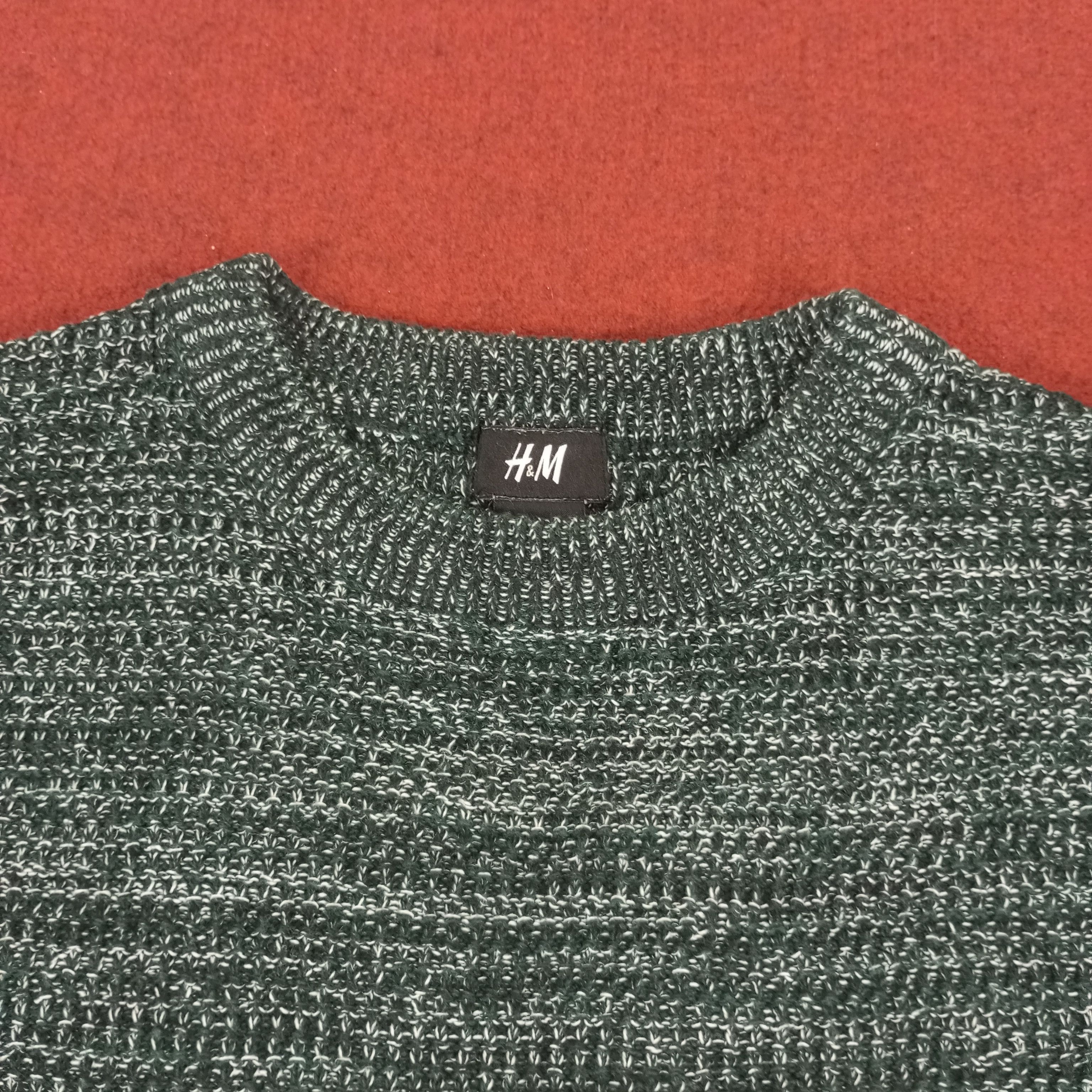 H&M × Vintage H&M Knitwear Sweater Plain Design Style Size US L / EU 52-54 / 3 - 2 Thumbnail