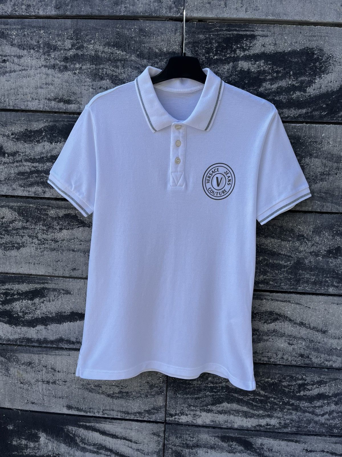 Versace × Versace Jeans Couture 🔴VERSACE JEANS COUTURE LOGO LUXURY POLO STREETWEAR Y2K SHIRT Size US S / EU 44-46 / 1 - 4 Thumbnail