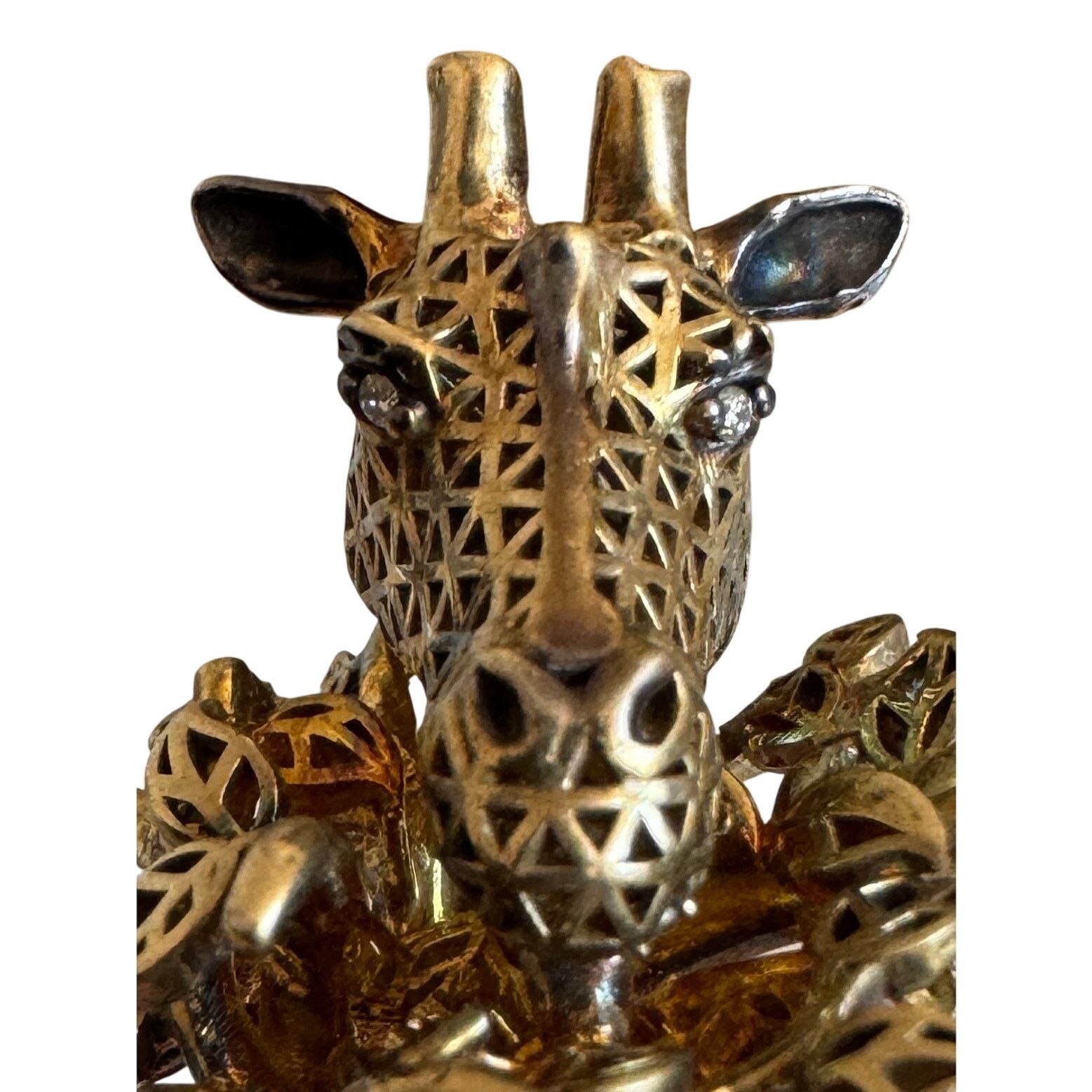 Other Gold Plated Crystal Giraffe Cocktail Ring Size ONE SIZE - 5 Thumbnail