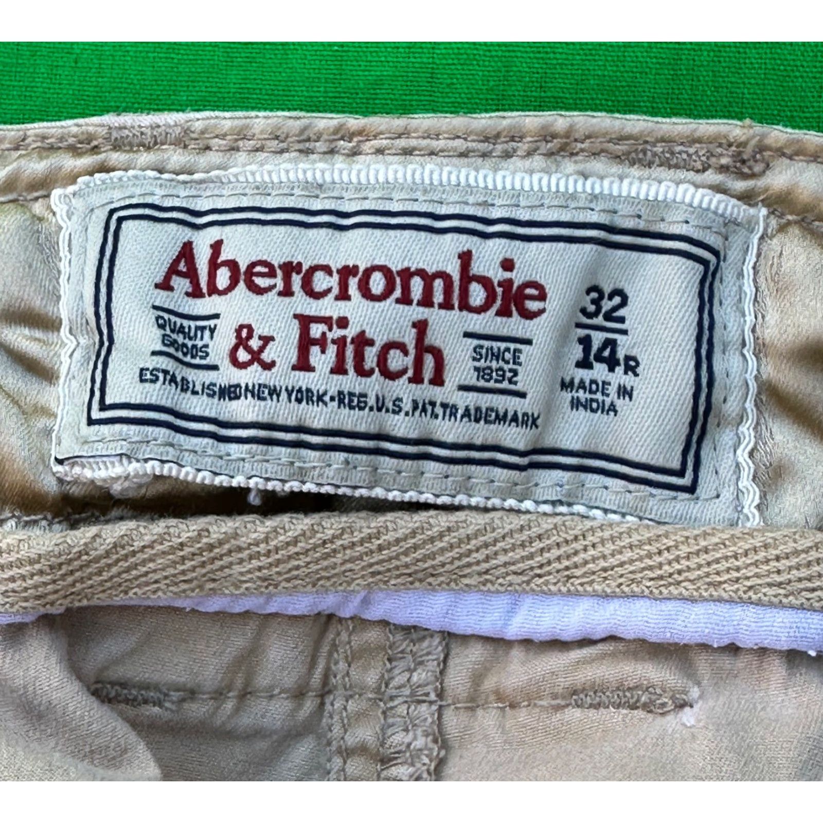 VINTAGE Abercrombie & Fitch Men's Brown Cargo Pants Size 32/14R Cargo Pants Mens Brown Size 32/14R