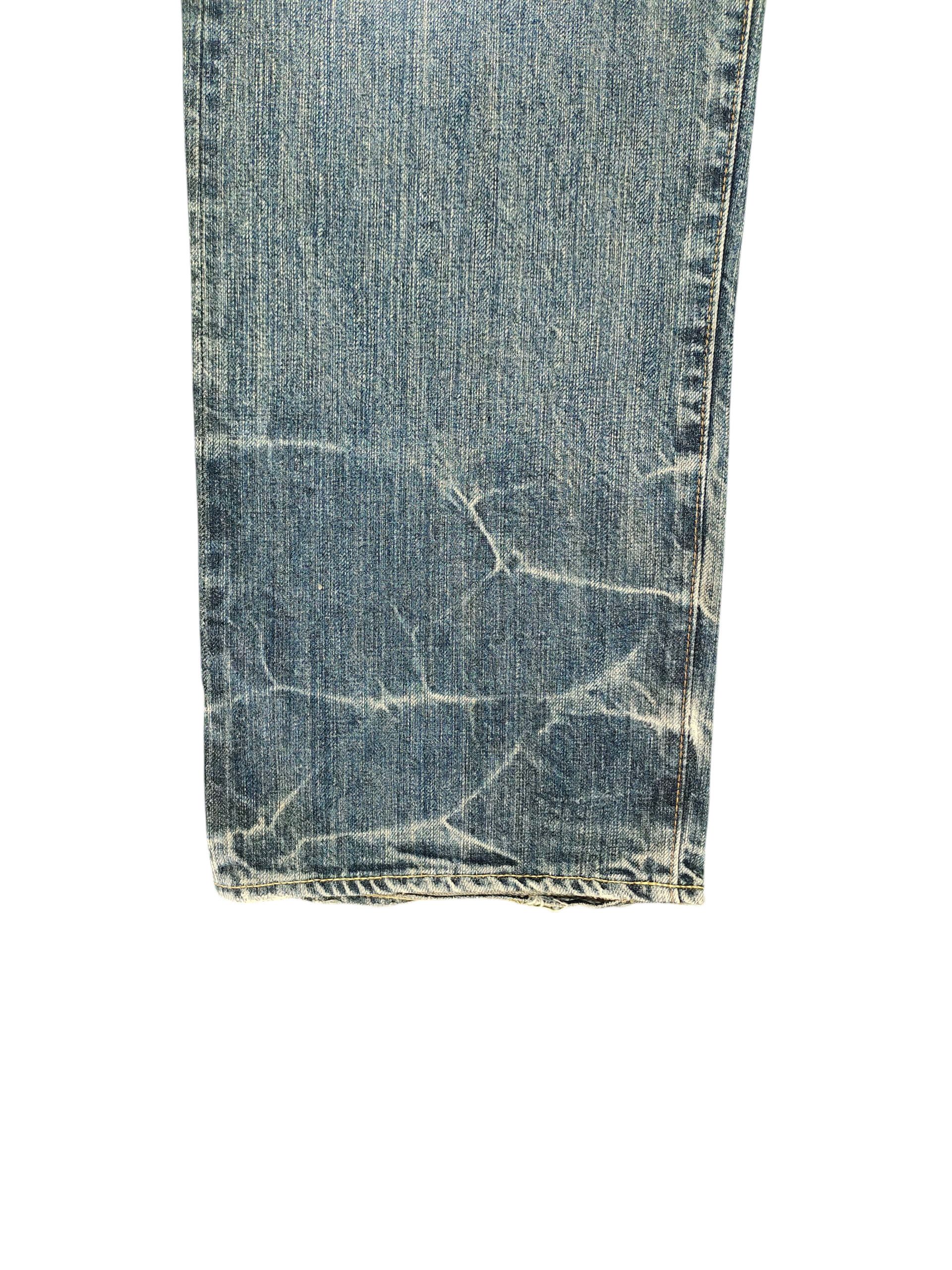 Kapital Vintage 90s Bartack Japan Selvedge Clawmark Distress Jeans Size US 35 - 7 Thumbnail