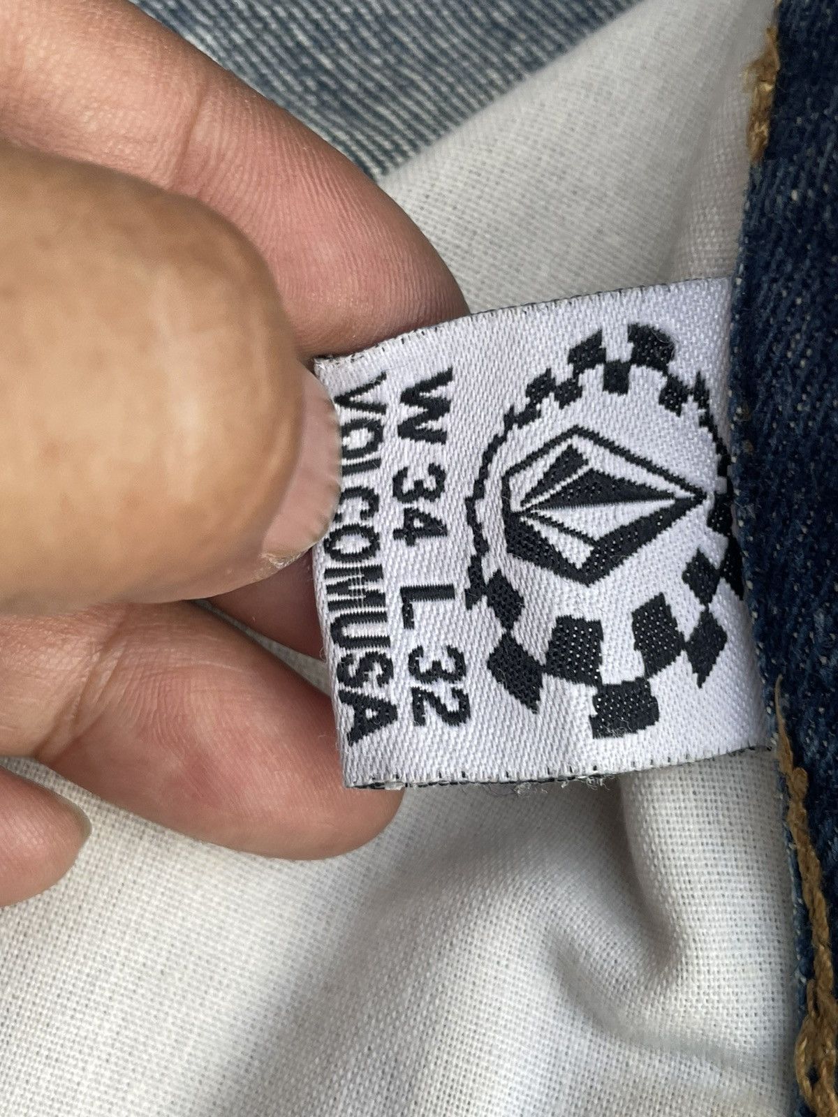 Volcom Volcom Stone Baggy Distresed Denim Size US 35 - 17 Thumbnail