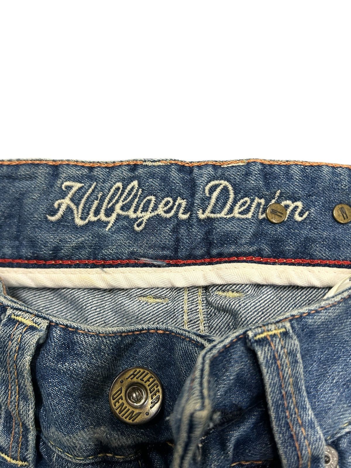 Tommy Hilfiger Vintage Tommy Hilfiger Laurie Flared Wide Leg Y2K Jeans Size 28" / US 6 / IT 42 - 10 Thumbnail