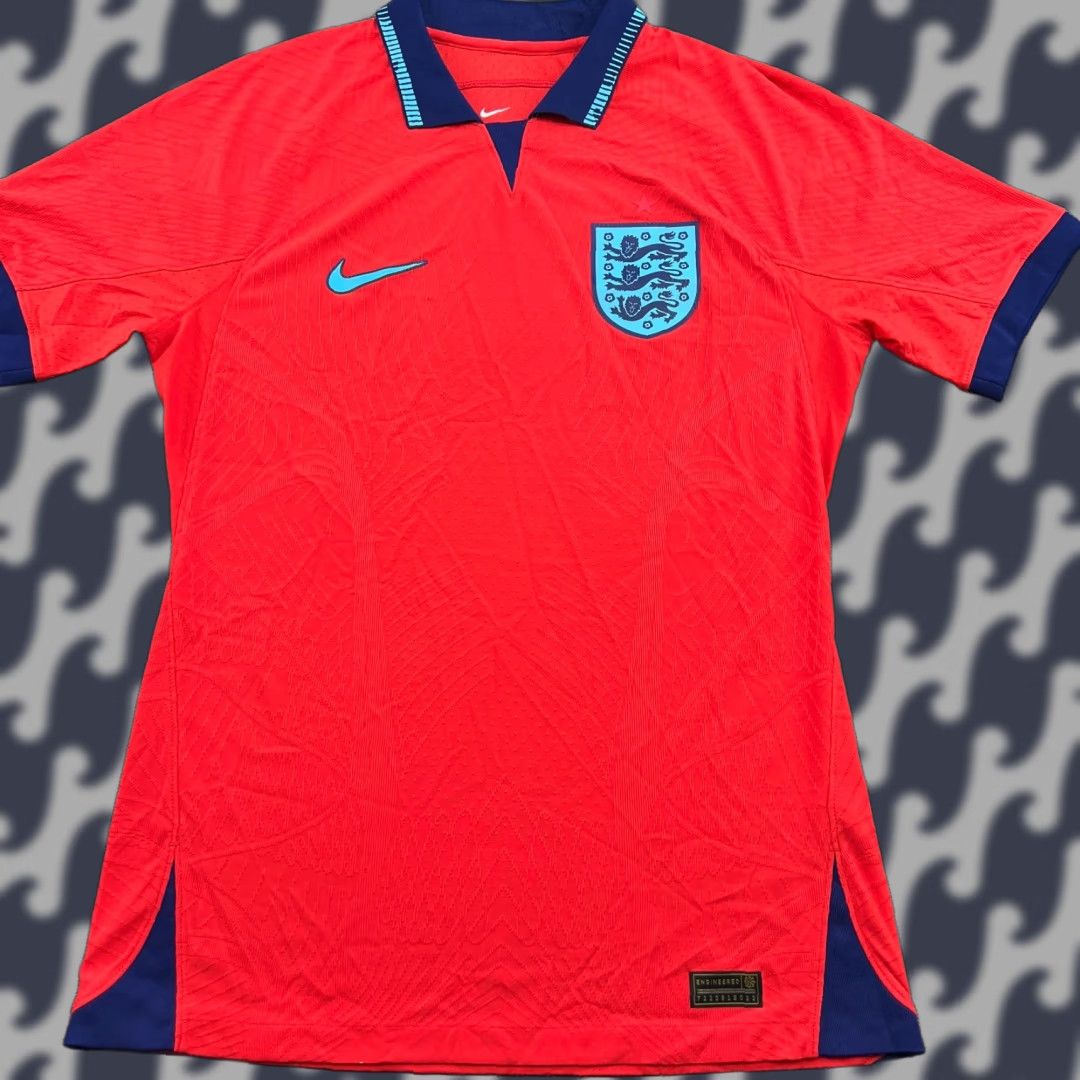 Nike Nike England 2022 2023 Away Player Issue Jersey Mens Medium Shirt GFA Orange Football Quick Dry Size US M / EU 48-50 / 2 - 1 Thumbnail
