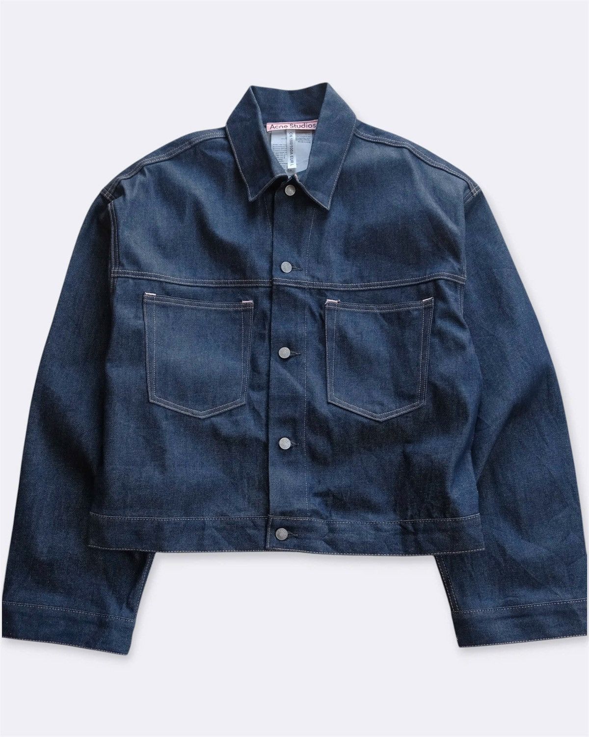 Acne Studios Acne Studios Boxy Denim Jacket-Indigo Blue Size US L / EU 52-54 / 3 - 1 Thumbnail
