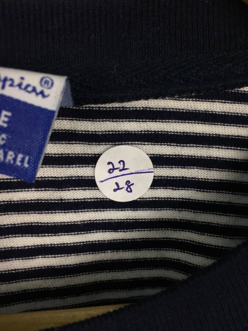 Champion × Vintage Vtg Champion Authentic Athletic Apparel Striped Tee Size US L / EU 52-54 / 3 - 12 Thumbnail