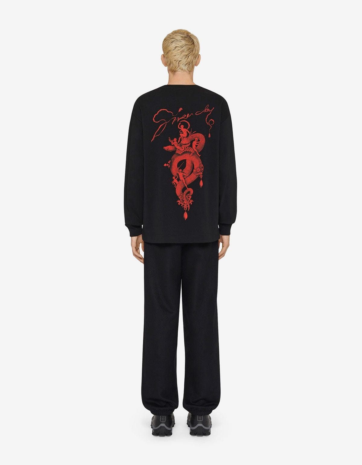 Givenchy Givenchy Black Print LS T-Shirt Size US XL / EU 56 / 4 - 2 Thumbnail