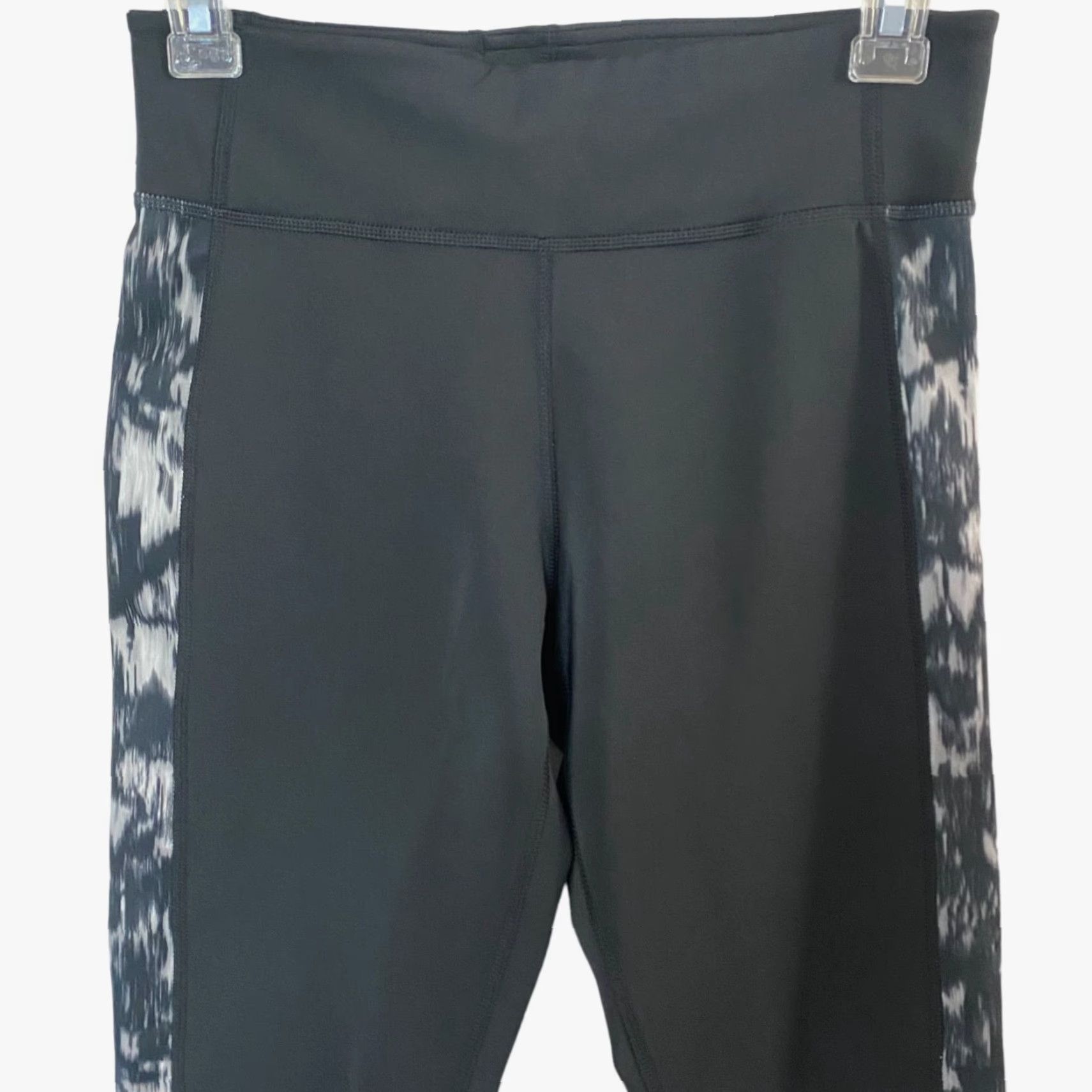 Adidas Adidas Climalite Leggings Womens Small Black Cropped High Waisted Printed Yoga Gym Training Size 28" / US 6 / IT 42 - 5 Thumbnail