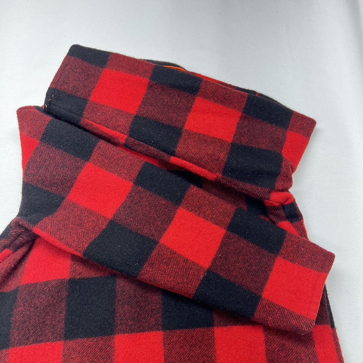 Vintage × Woolrich Woolen Mills VTG Woolrich Jacket Red Plaid Reversible Coat Blaze Wool Size US L / EU 52-54 / 3 - 8 Thumbnail