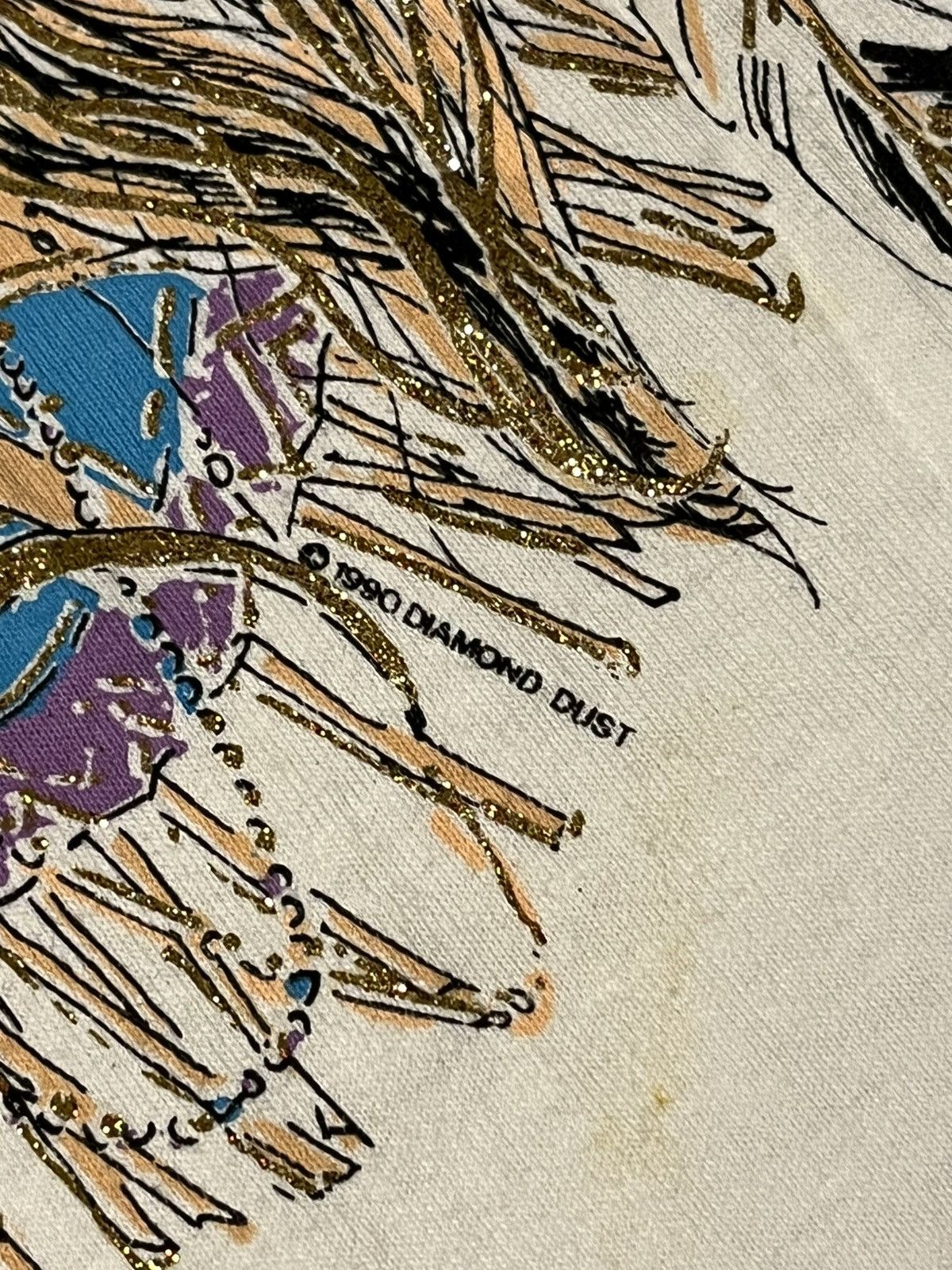 Vintage 90s Diamond Dust Native American Art T-Shirt XLarge White Size US XL / EU 56 / 4 - 3 Thumbnail