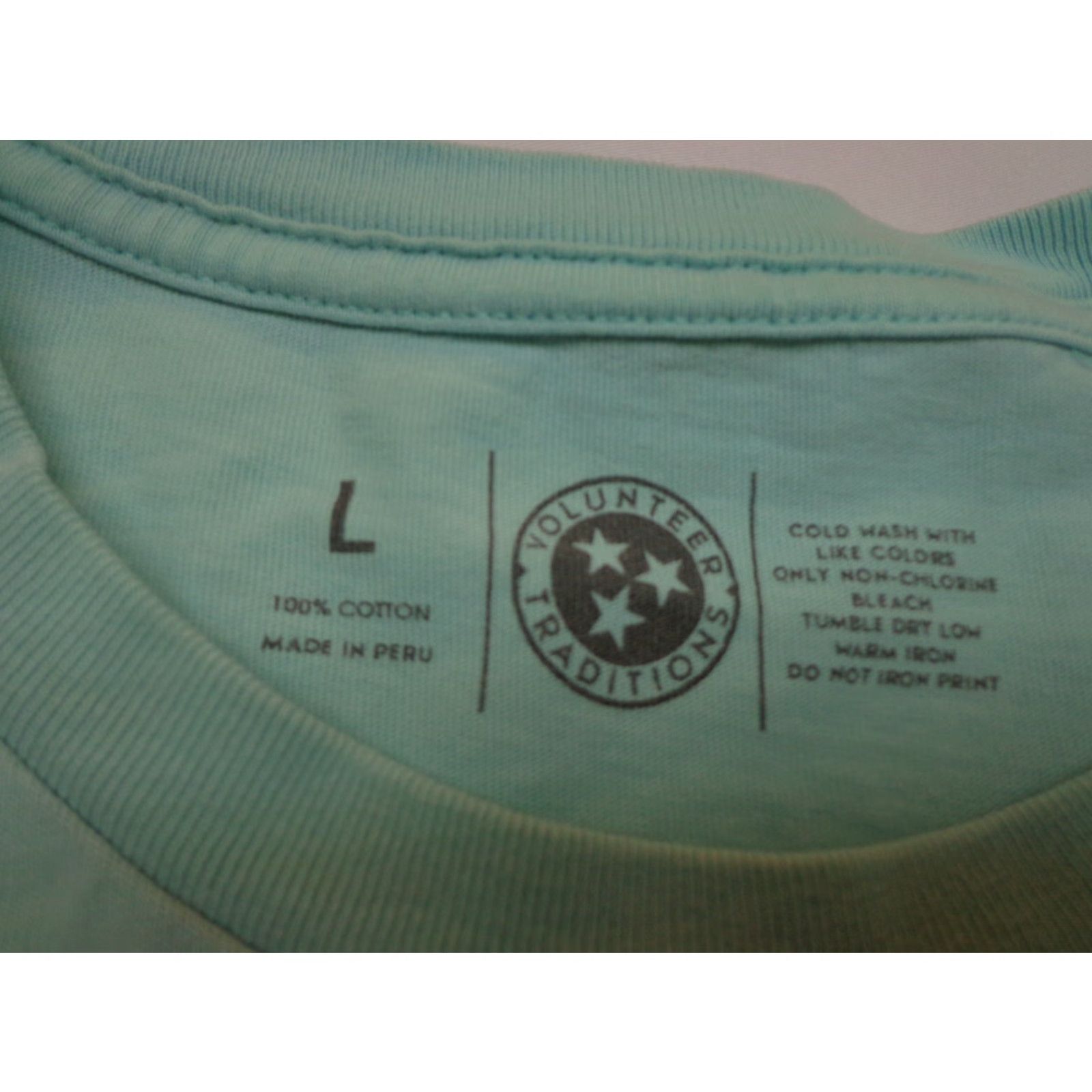 Vintage Volunteer Traditions Tri-Star Graphic Pocket T Shirt - L Mens Blue Size US L / EU 52-54 / 3 - 5 Thumbnail