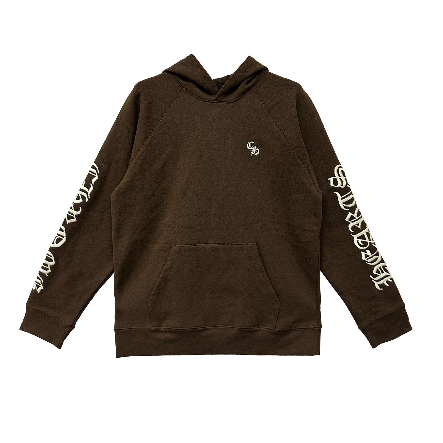 Chrome Hearts Chrome Hearts Embroidered Brown CH Logo Hoodie