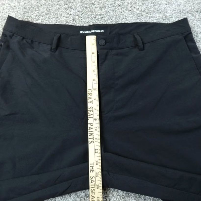 Banana Republic Banana Republic Pants Mens 40X34 Black Chino Trouser Performance Straight Tech Pants Chino Men Black 40/34 Regular Rise High Summer Casual Size US 40 / EU 56 - 4 Thumbnail
