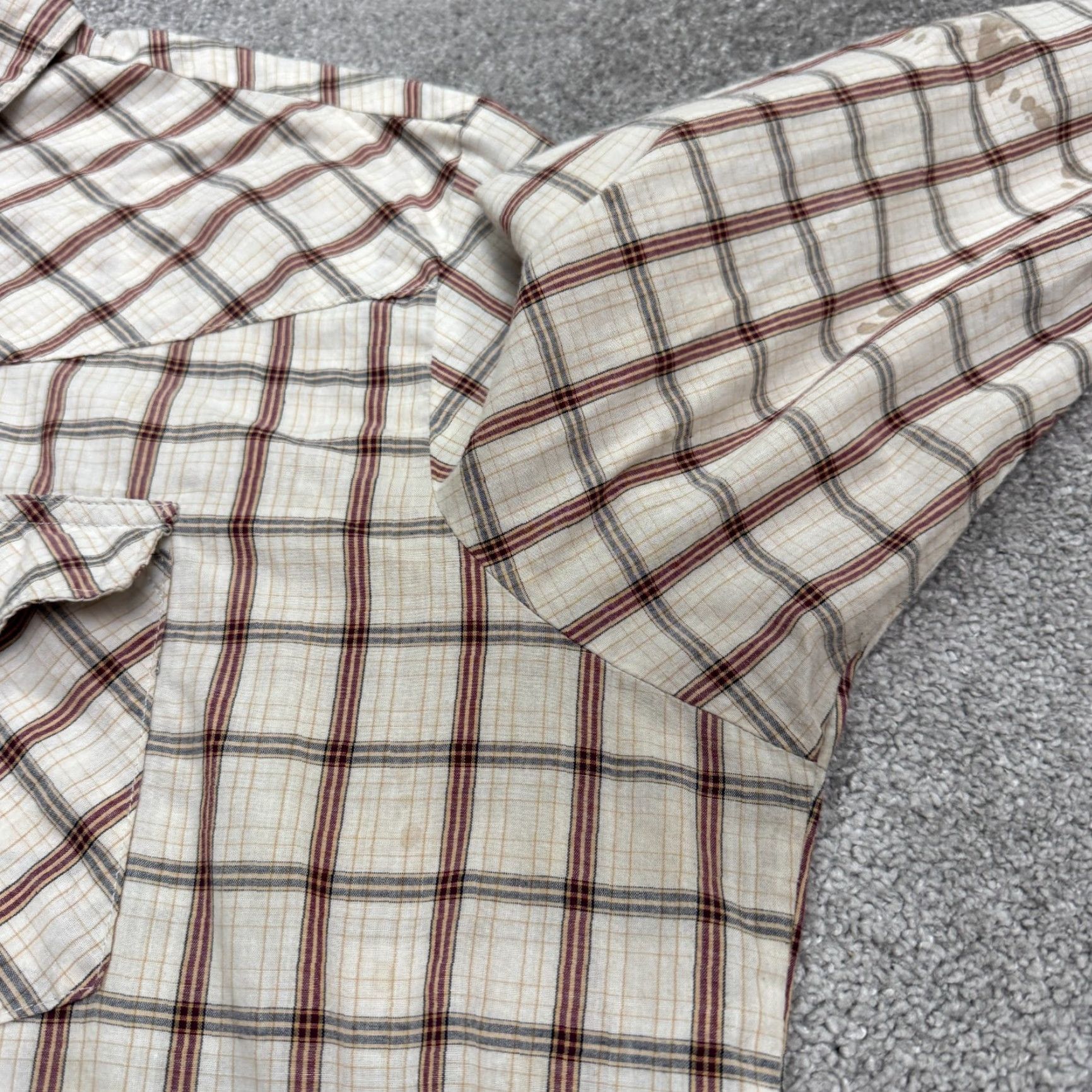 Wrangler Wrangler Shirt Mens 2XL Tall Brown Long Sleeve Western Button-Up Plaid Casual Workwear All Seasons Classic Outdoor 56 in Chest Mens Size US XXL / EU 58 / 5 - 6 Thumbnail