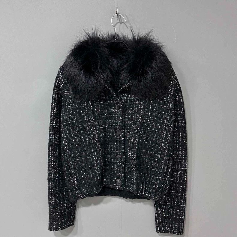 Prada Heavy industry fur collar coat 2504-Nextarrow