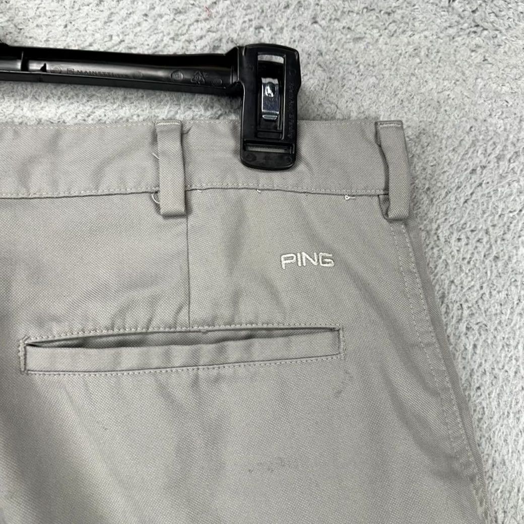 Vintage Ping Golf Shorts Mens 32 Light Grey Athletic Flat Front Pockets Chino Golfing Size US 32 / EU 48 - 5 Thumbnail